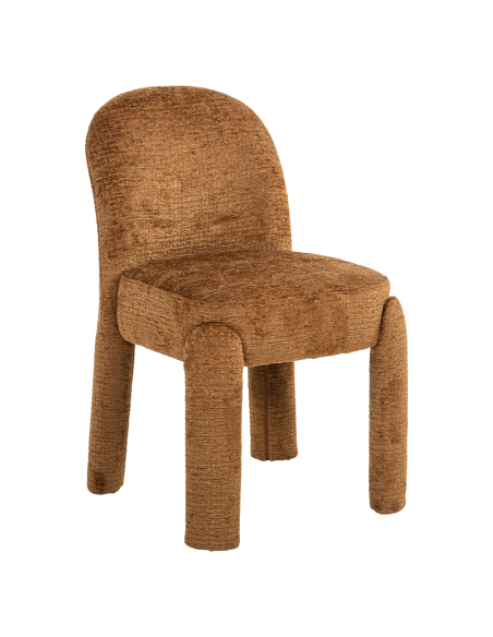 Set of 2 Cognac Dining Chairs Fusion BRANDI
