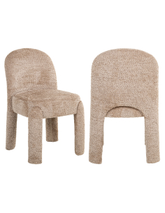 Lot de 2 Chaises de Salle à Manger beige Lovely BRANDI 2
