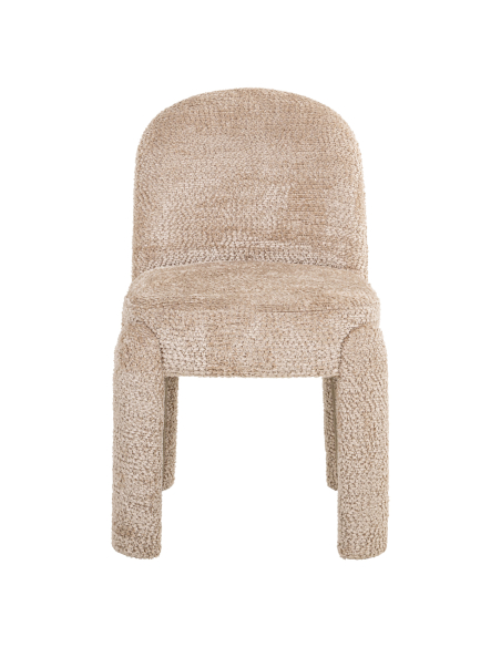 Conjunto de 2 Cadeiras de Sala de Jantar bege Lovely BRANDI