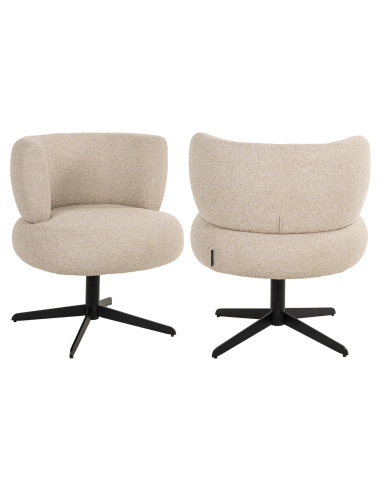 Silla de comedor giratoria biscuit ALEXIS
