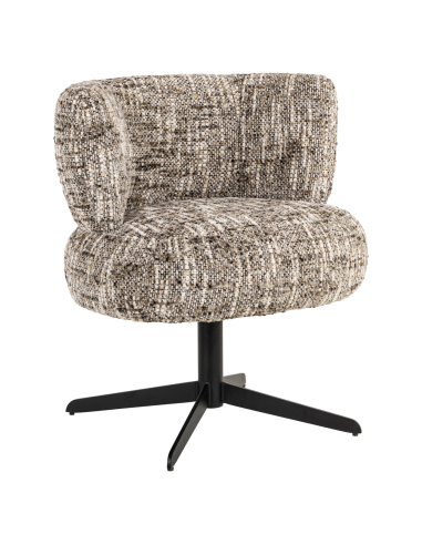 Brown Omara swivel dining chair ALEXIS
