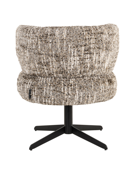 Brown Omara swivel dining chair ALEXIS