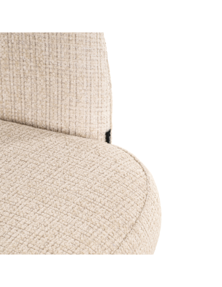 Sgabello da bar beige Niagara girevole ignifugo NIKKI