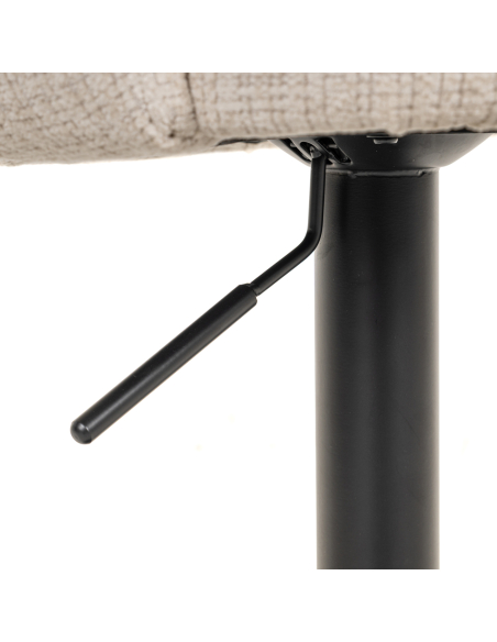 Beige Niagara swivel fire-retardant bar stool NIKKI