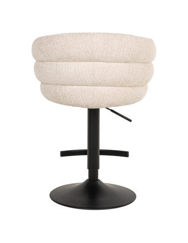 Sgabello da bar beige Niagara girevole ignifugo NIKKI