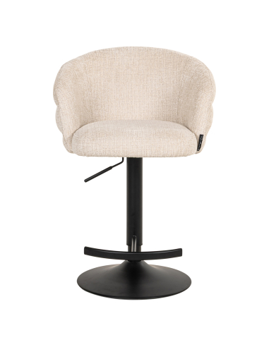 Beige Niagara swivel fire-retardant bar stool NIKKI