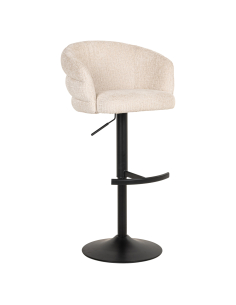 Tabouret de bar beige Niagara pivotant ignifugé NIKKI 2