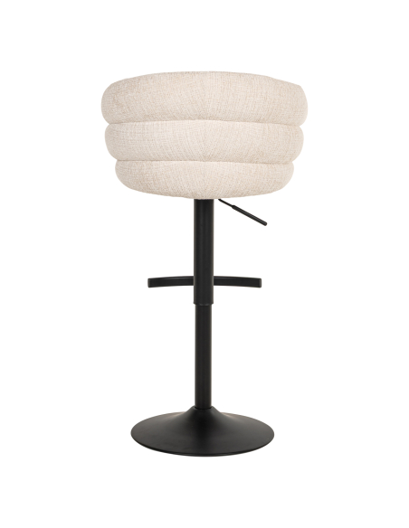 Sgabello da bar beige Niagara girevole ignifugo NIKKI