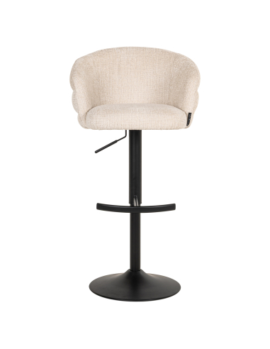 Sgabello da bar beige Niagara girevole ignifugo NIKKI