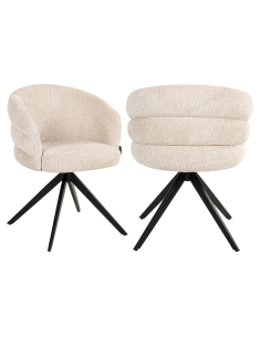 Chaise de salle à manger beige Niagara SERENITY