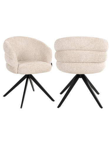 Sedia da sala da pranzo beige Niagara SERENITY