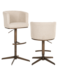 Swivel biscuit bar stool | Loft Attitude