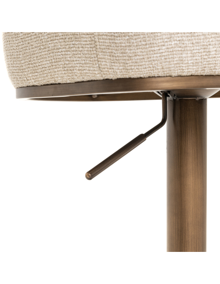 Sgabello da bar biscuit girevole | Loft Attitude