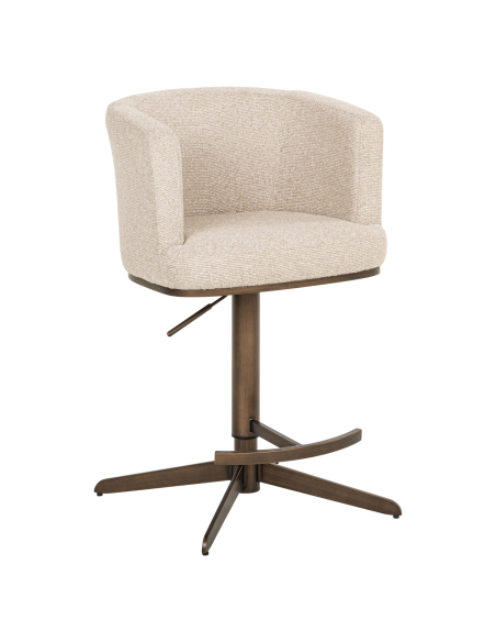 Sgabello da bar biscuit girevole | Loft Attitude