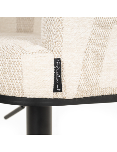 Beige swivel bar stool Graffic CHEYENNE