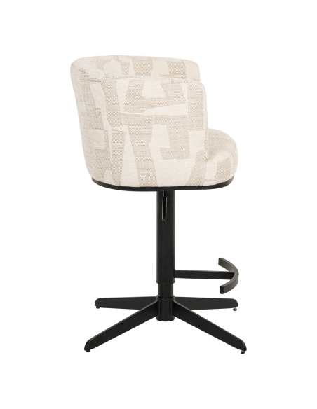 Beige swivel bar stool Graffic CHEYENNE