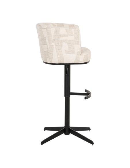 Beige swivel bar stool Graffic CHEYENNE