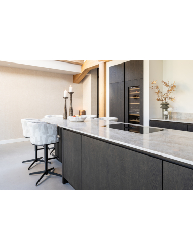 Sgabello da bar beige Graffic girevole CHEYENNE