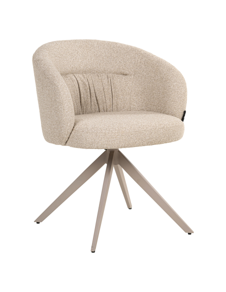OLIVIA swivel biscuit dining chair