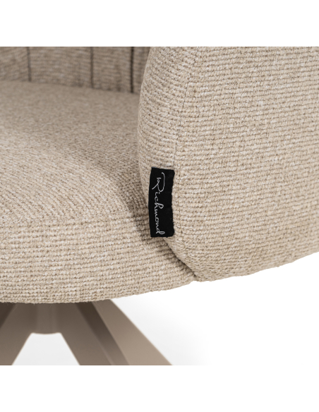 OLIVIA swivel biscuit dining chair