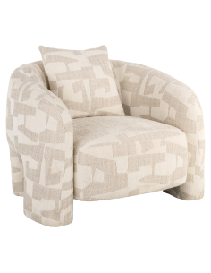 Fauteuil lounge beige Graffic TUSCANY | Loft Attitude 2