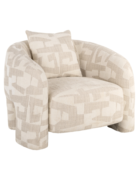 Poltrona lounge beige Graffic TUSCANY | Loft Attitude