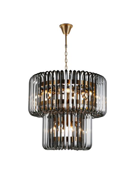Rauchfarbener Kronleuchter BRYON | Designmöbel Loft Attitude