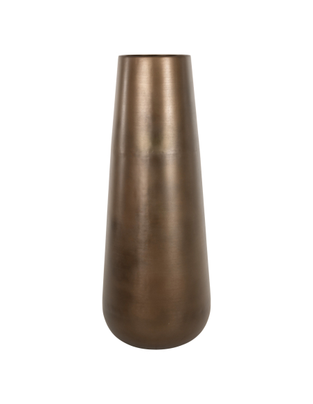 Große patinierte Messingvase KENZA | Möbel Loft Attitude