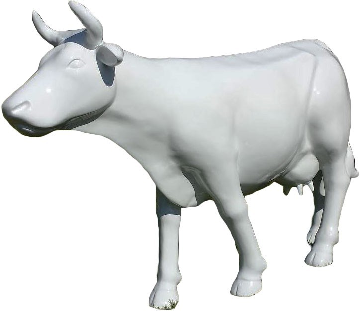 Statue vache blanche grandeur nature By-Rod