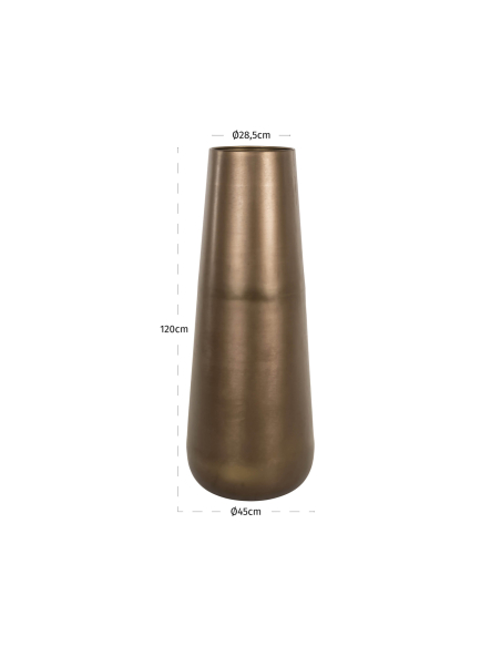 Small patinated brass vase KENZA | Furniture Loft Attitude