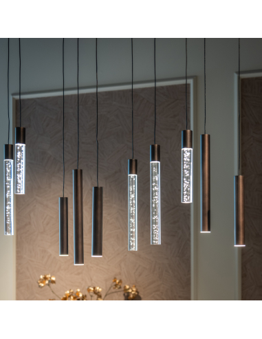 Lustre bronze grande OXLEY | Mobiliário Loft Attitude
