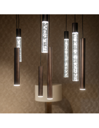 Lustre bronze petit OXLEY | Mobilier Loft Attitude