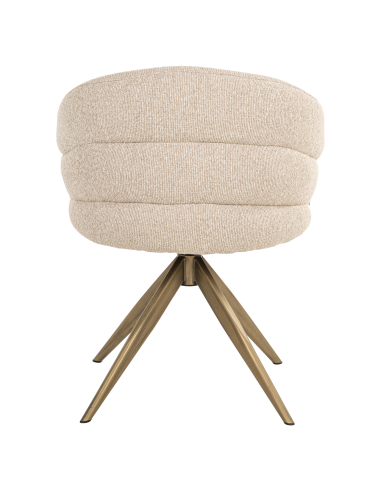 ZENDAYA swivel biscuit dining chair