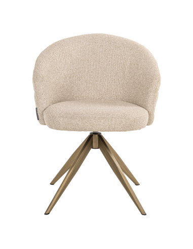Draaibare eetkamerstoel biscuit ZENDAYA