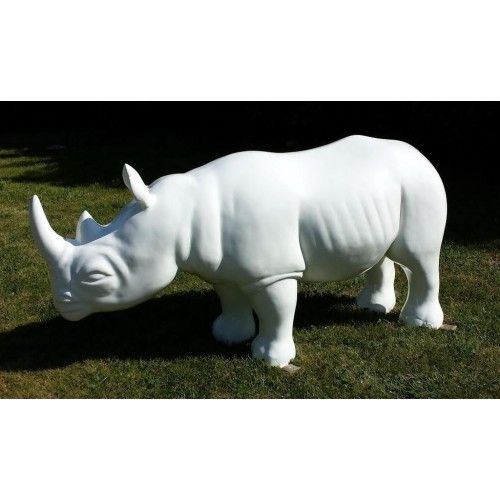 Beeld van witte neushoorn