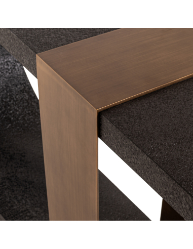 Consolle nero/oro BAZEL | Arredamento di Design Loft Attitude