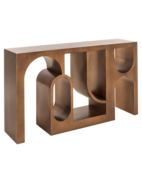 Brushed gold console table LUGANO | Furniture Loft Attitude