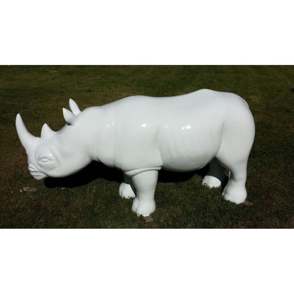 Beeld van witte neushoorn