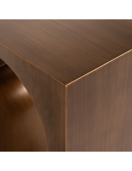 Console doré brossé LUGANO | Mobilier Loft Attitude