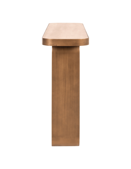 Konsole aus gebürstetem Gold LOCARNO | Möbel Loft Attitude