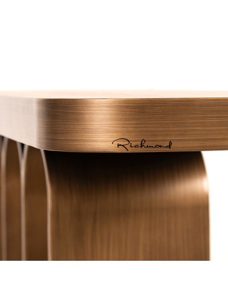 Consola dorada cepillada LOCARNO | Mobiliario Loft Attitude