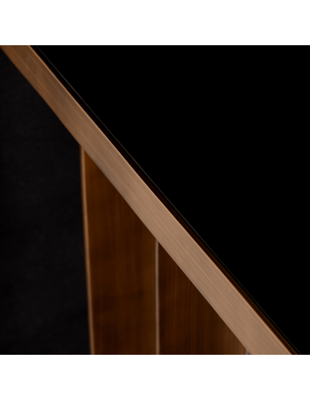 Brushed gold console table LOCARNO | Furniture Loft Attitude