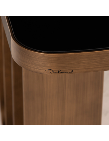 Brushed gold console table LOCARNO | Furniture Loft Attitude