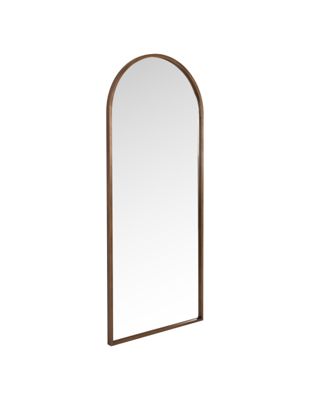 190 MAYLINN brushed gold arch wall mirror