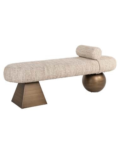 Alexander Jones beige angora bench (Geneva)