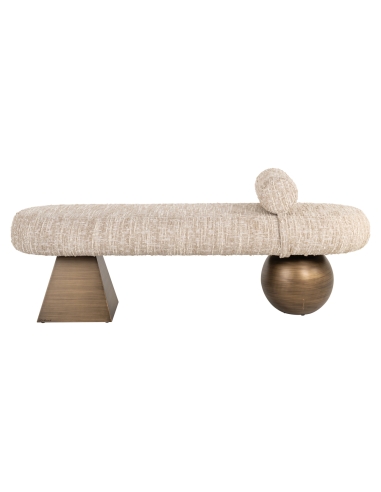 Alexander Jones beige angora bench (Geneva)