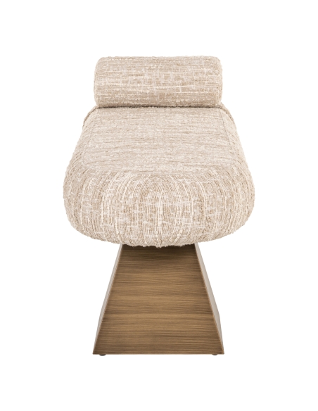 Alexander Jones beige angora bench (Geneva)
