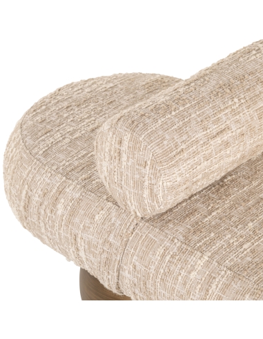 Alexander Jones beige angora bench (Geneva)