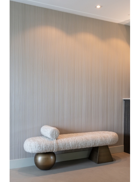 Alexander Jones beige angora bench (Geneva)