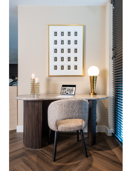Powder beige desk RASHFORD | Furniture Loft Attitude